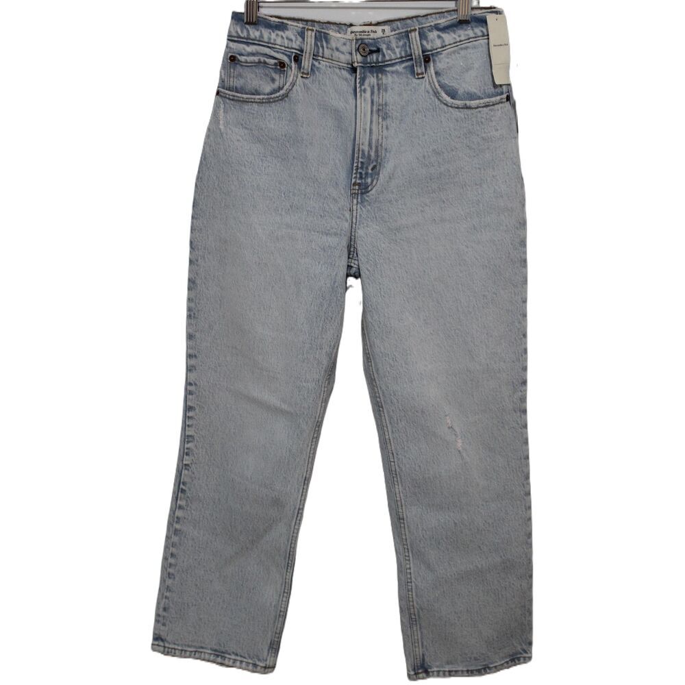 Womens Abercrombie & Fitch '90s Straight Ultra High Rise Jeans Size 28 6 NWT NEW